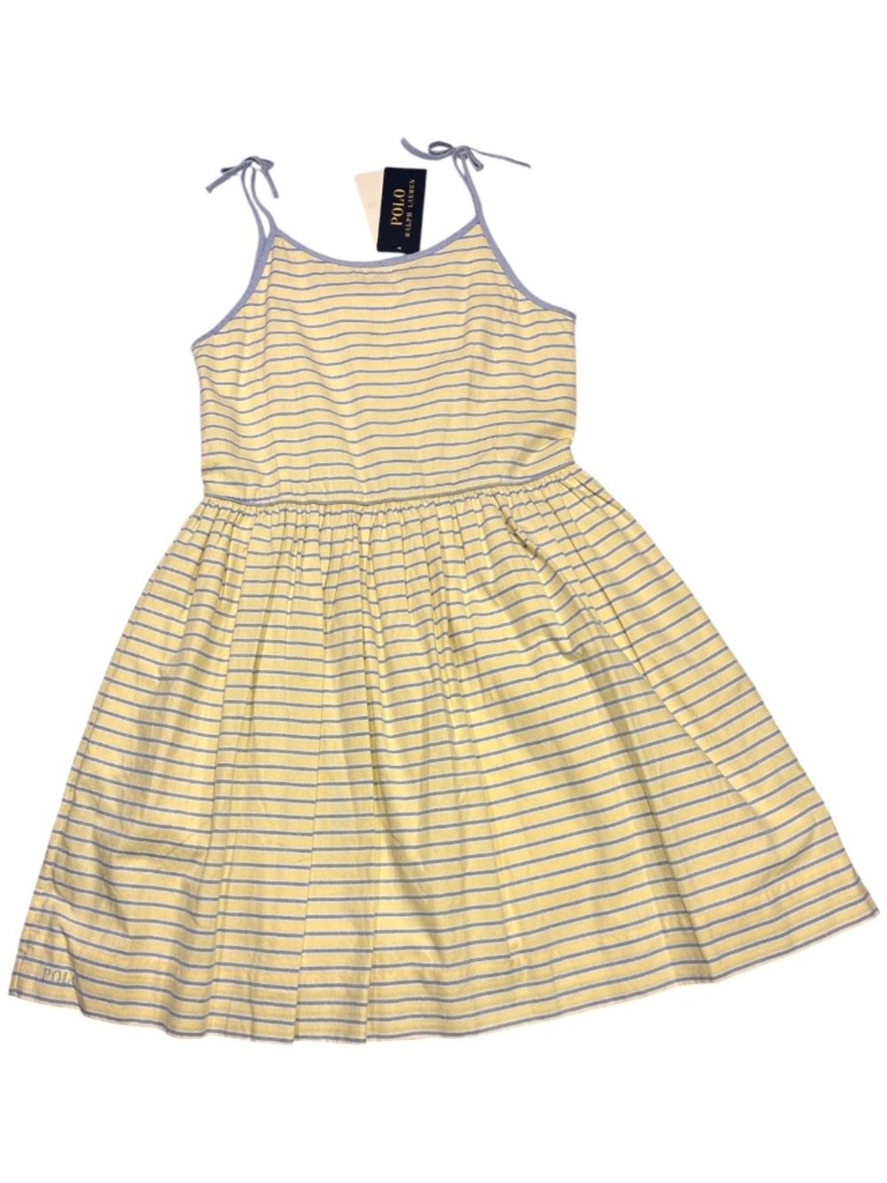 Polo Ralph Lauren Girls Striped Dress - Size 10 NWT